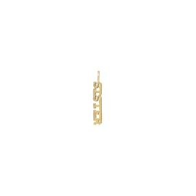 14k Single Itty Bitty SISTER Charm