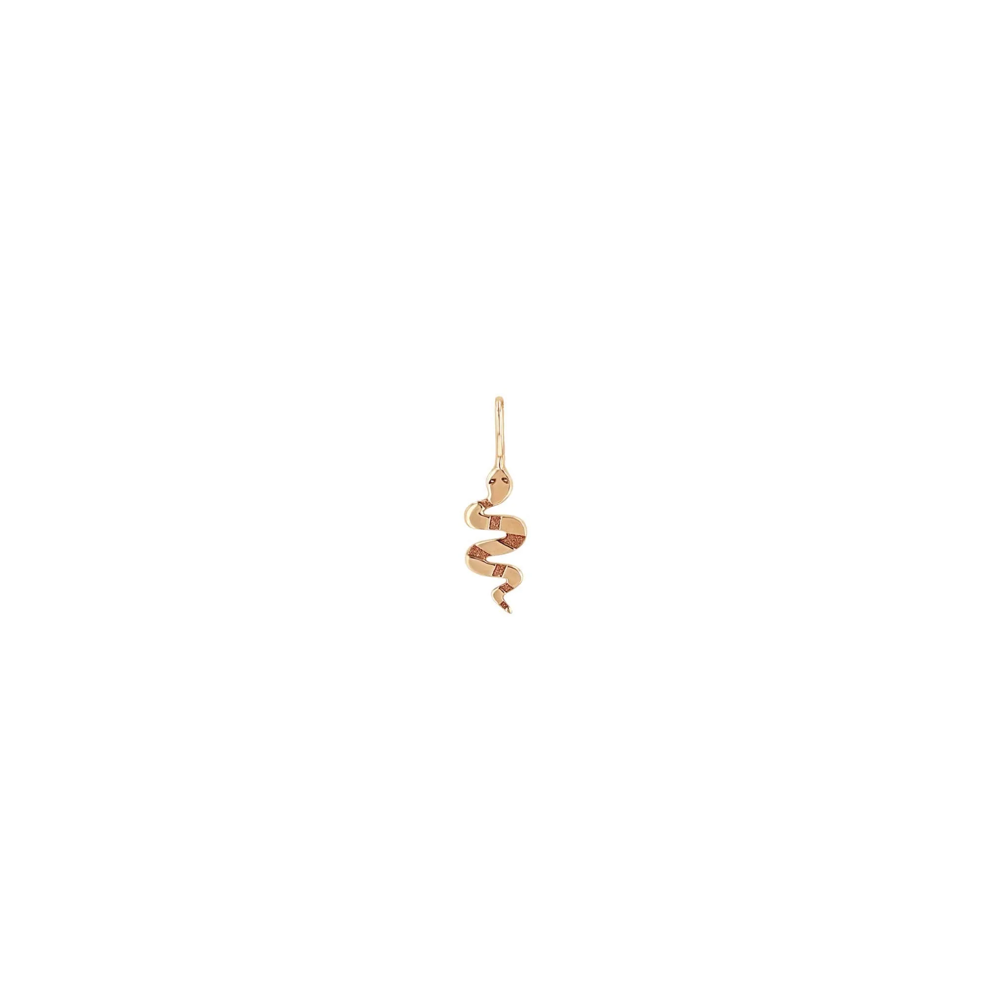 14k Single Midi Bitty Snake Charm