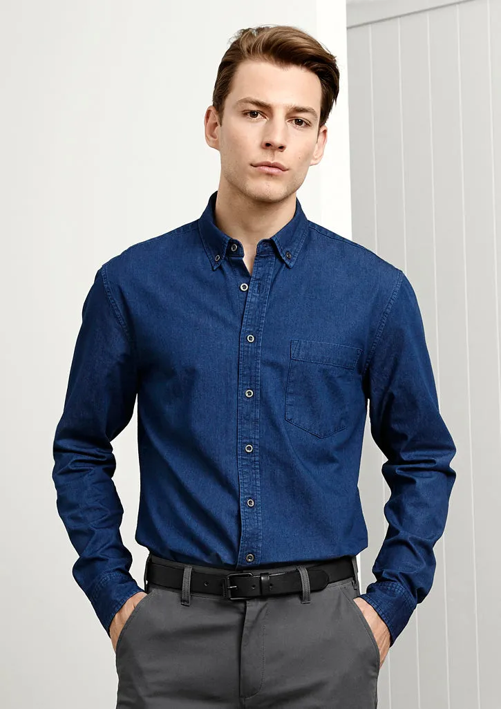 Biz Collection Indie Mens L/S Shirt  (S017ML)