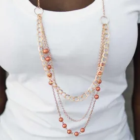 Dream Walking Orange Necklace