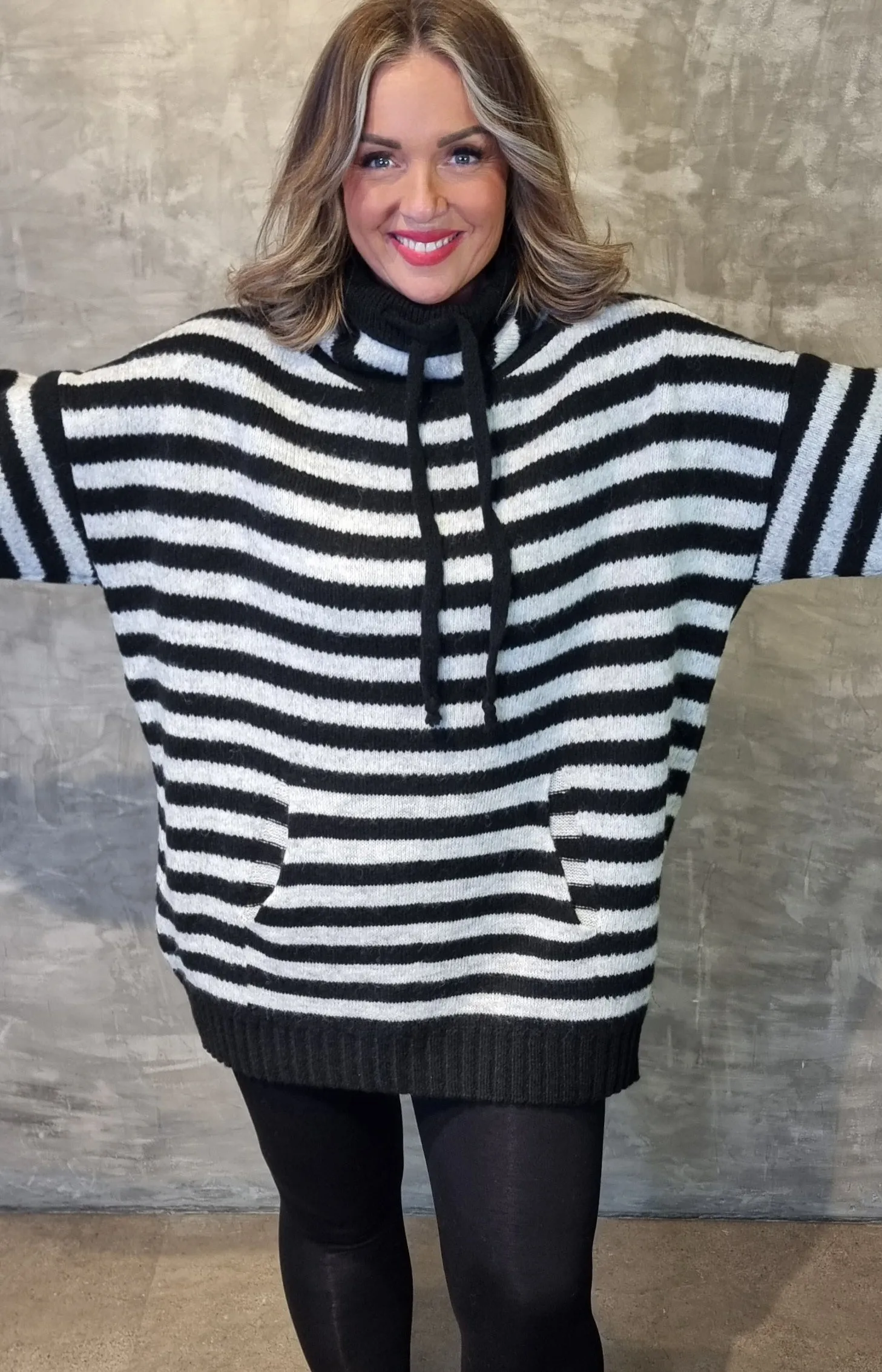 Easy Peasy Black/grey Stripes