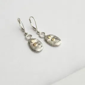 GOLD DOTS OVAL Earrings