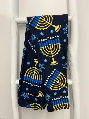 Hannukah II in Girl's Leggings