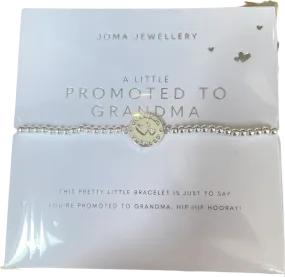 Joma Jewellery Silver A Little 'promoted To Grandma' Bracelet One Size