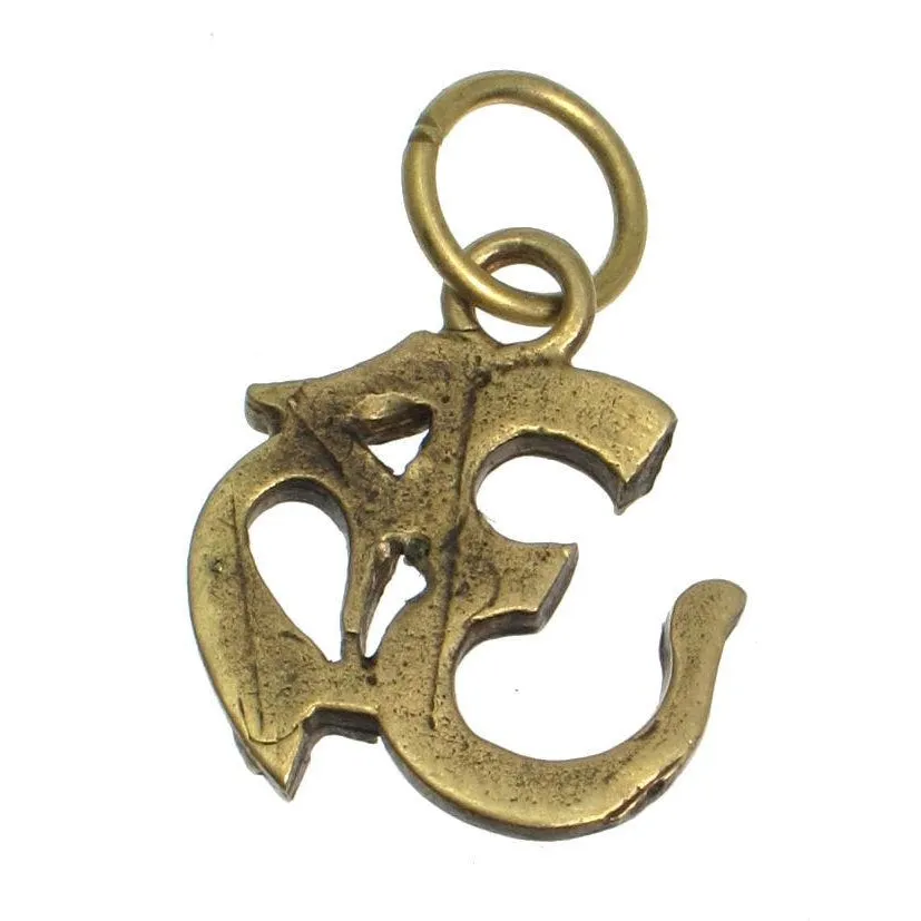 OM Brass Pendant Small