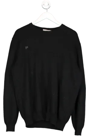 PANGAIA Black Recycled Cashmere Crew Neck Jumper UK S