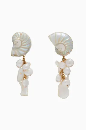 Pearl Chandelier Drop Earrings - Pearl