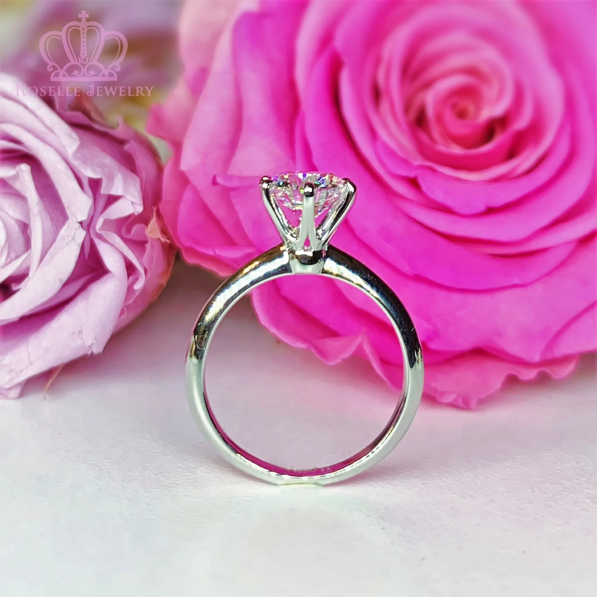 Six Prong Solitaire Diamond Engagement Ring [Setting Only] - KNT1