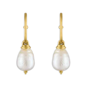 South Sea Pearl Hoop and Hook Earrings