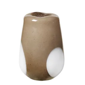 Vase Ada dot taupe 26cm