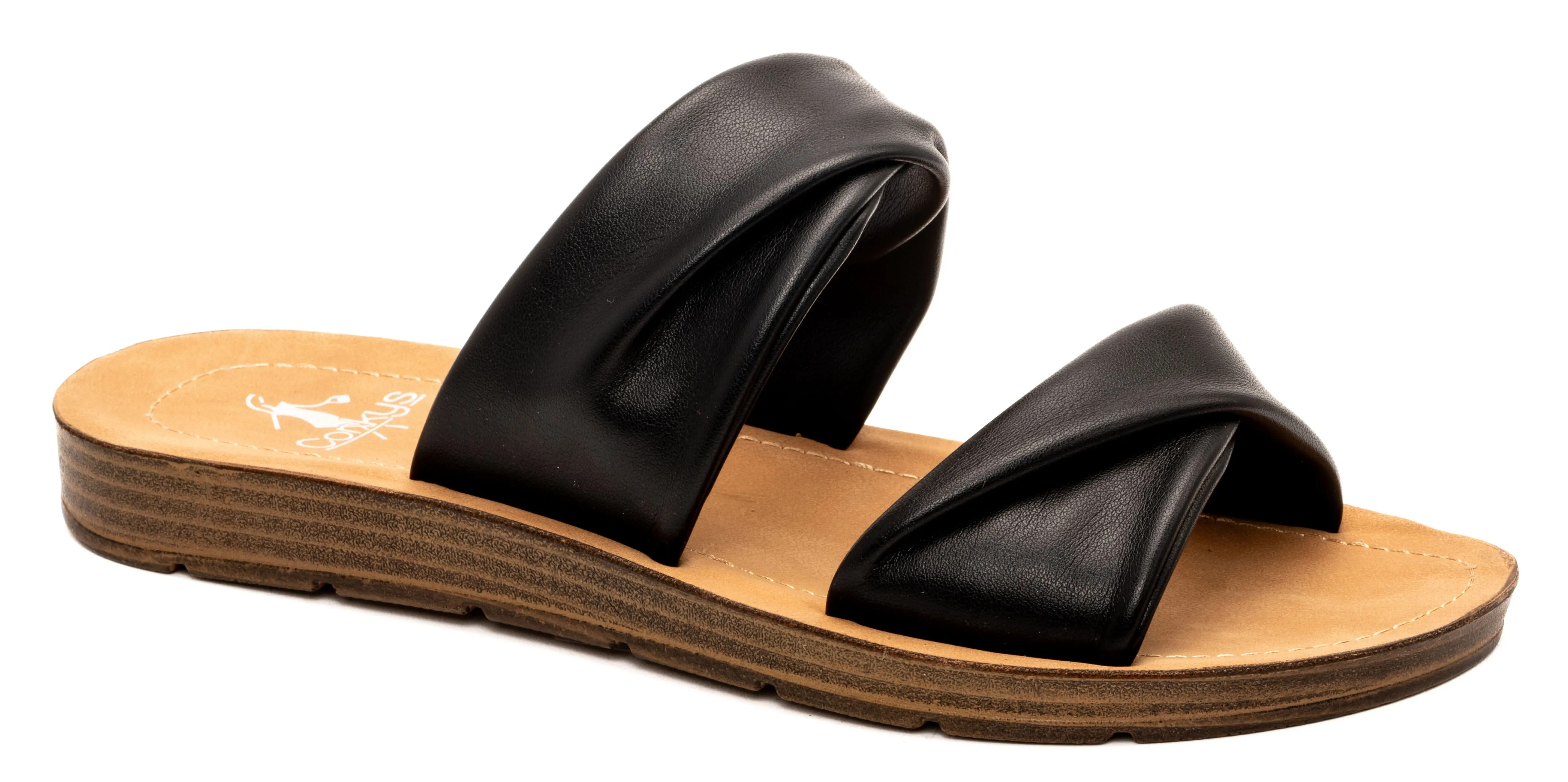 With a Twist Sandals by Corkys - Black - PREORDER - ALL SALES FINAL