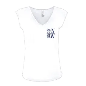 Women's V-Neck Key West World Championship