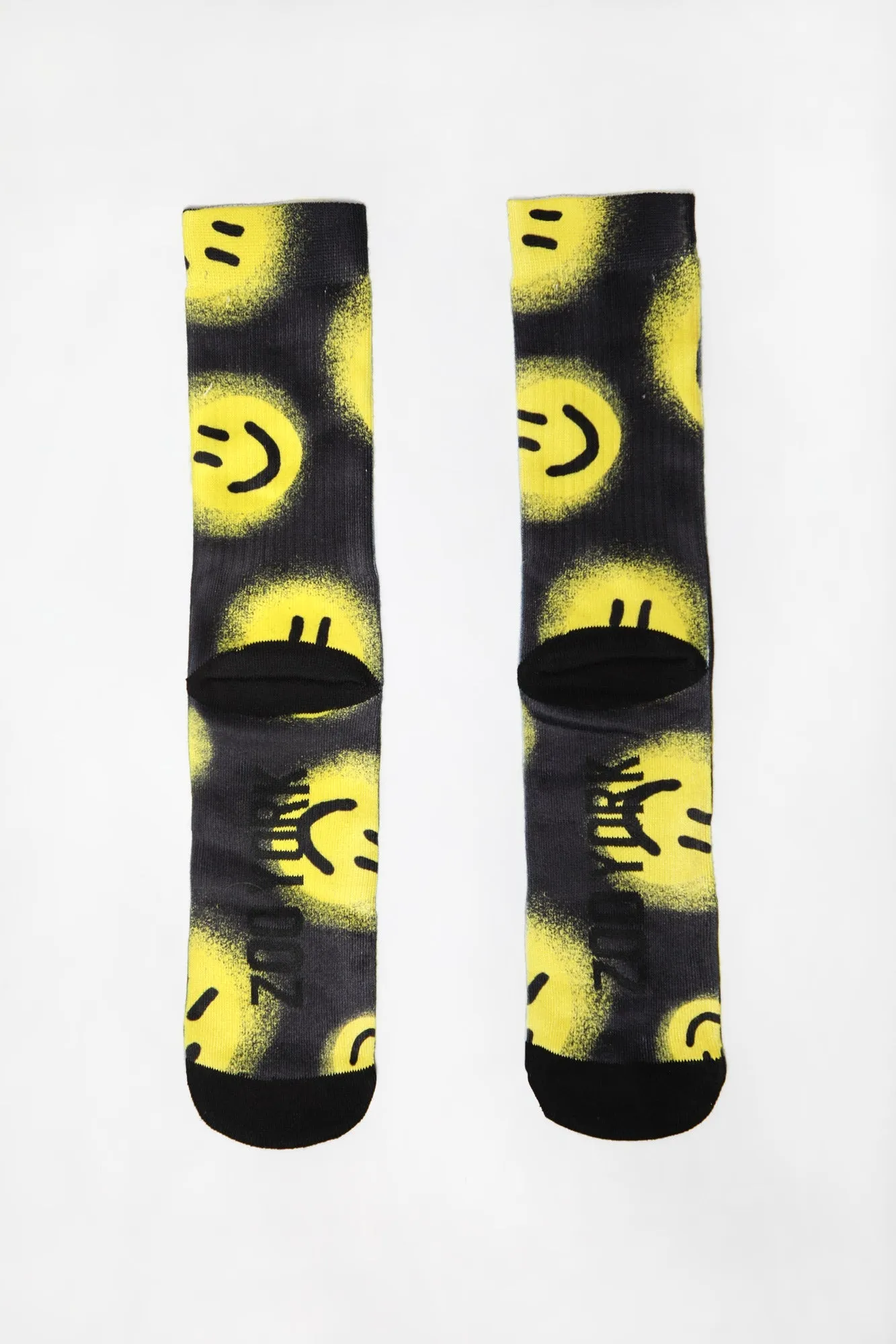 Zoo York Mens Smiley Crew Socks